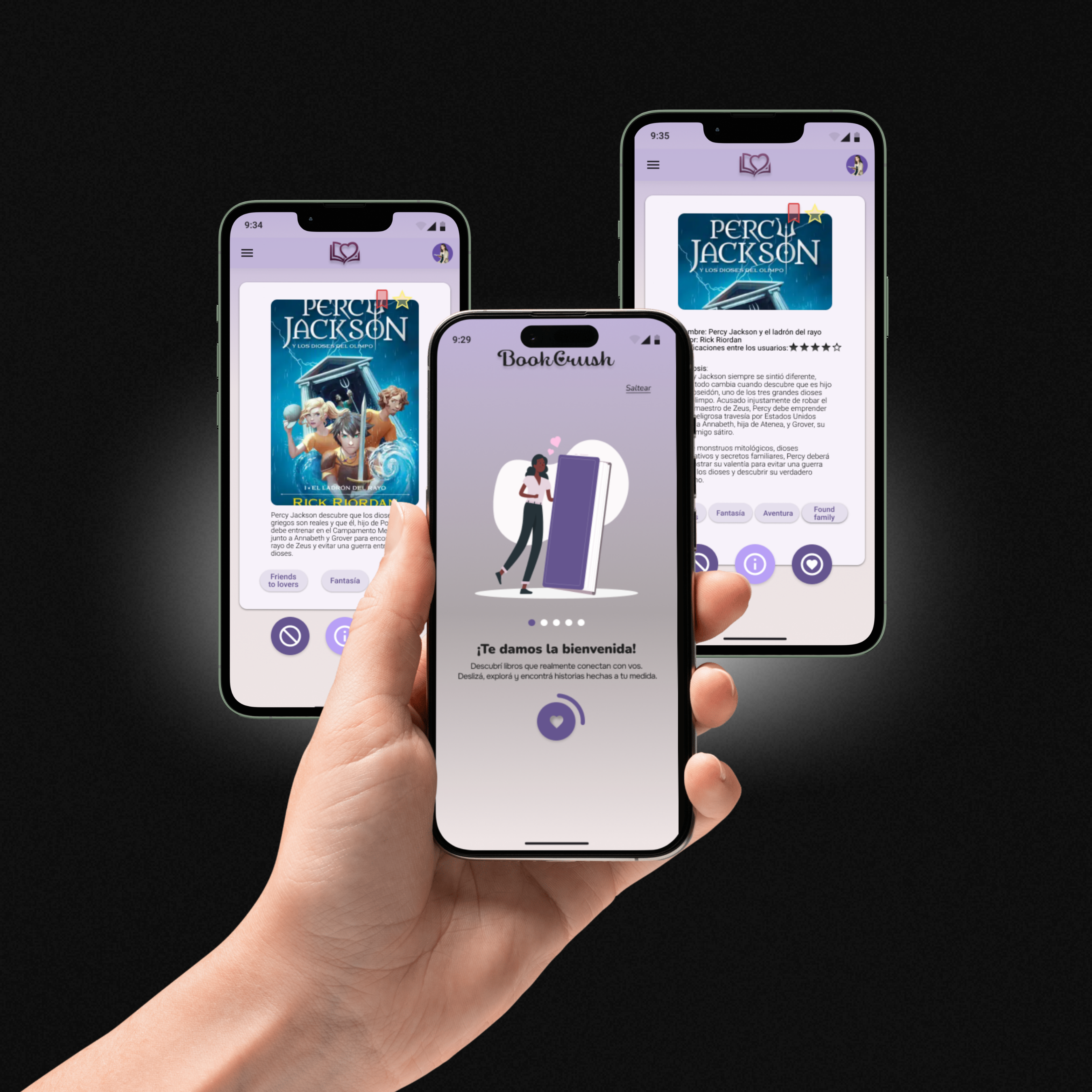 BookCrush app screen 2